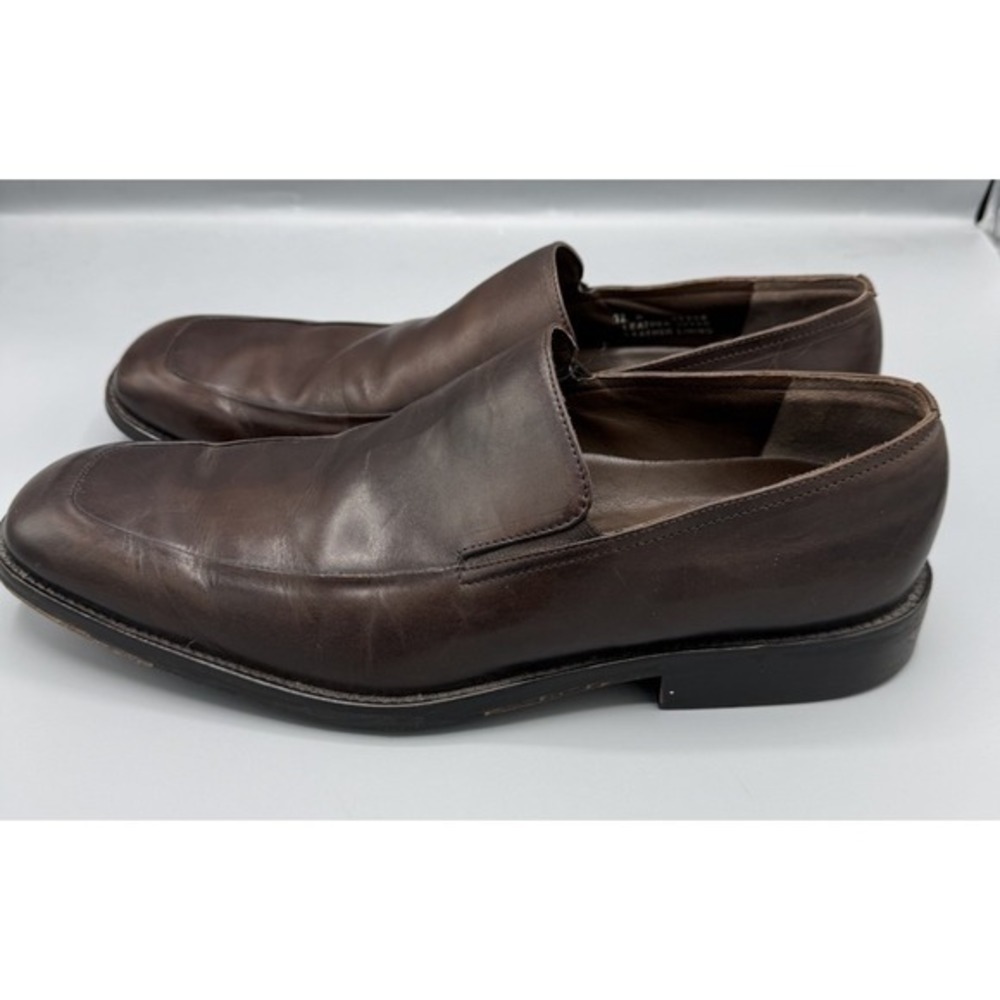Banana Republic Men's Brown Leather Slip On Loafer Size 12‎ - Picture 2 of 13